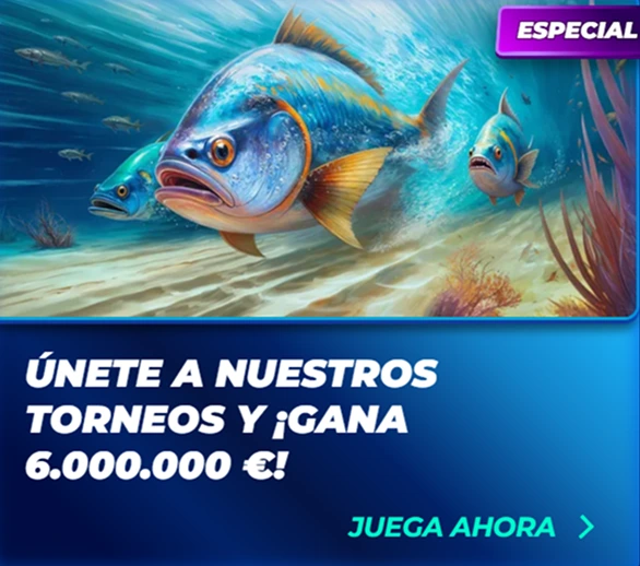 Participa en torneos y gana hasta 6.000.000€