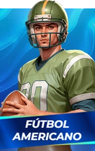 American football player in green jersey